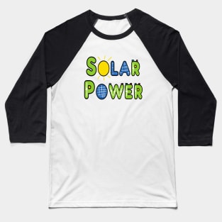 Solar Power Baseball T-Shirt